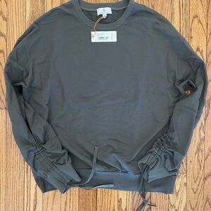 NWT!  AG Adriano Goldschmied Charcoal Sweatshirt 50% off retail!